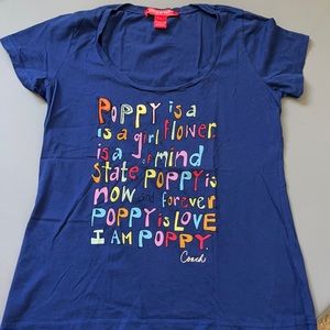 Coach T Shirt women size L - Used but like new